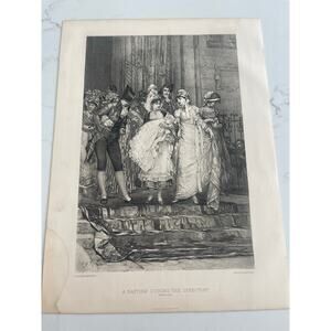 A Baptism During The Directory, Kaemmerer, France 1795, Book Page, 1888